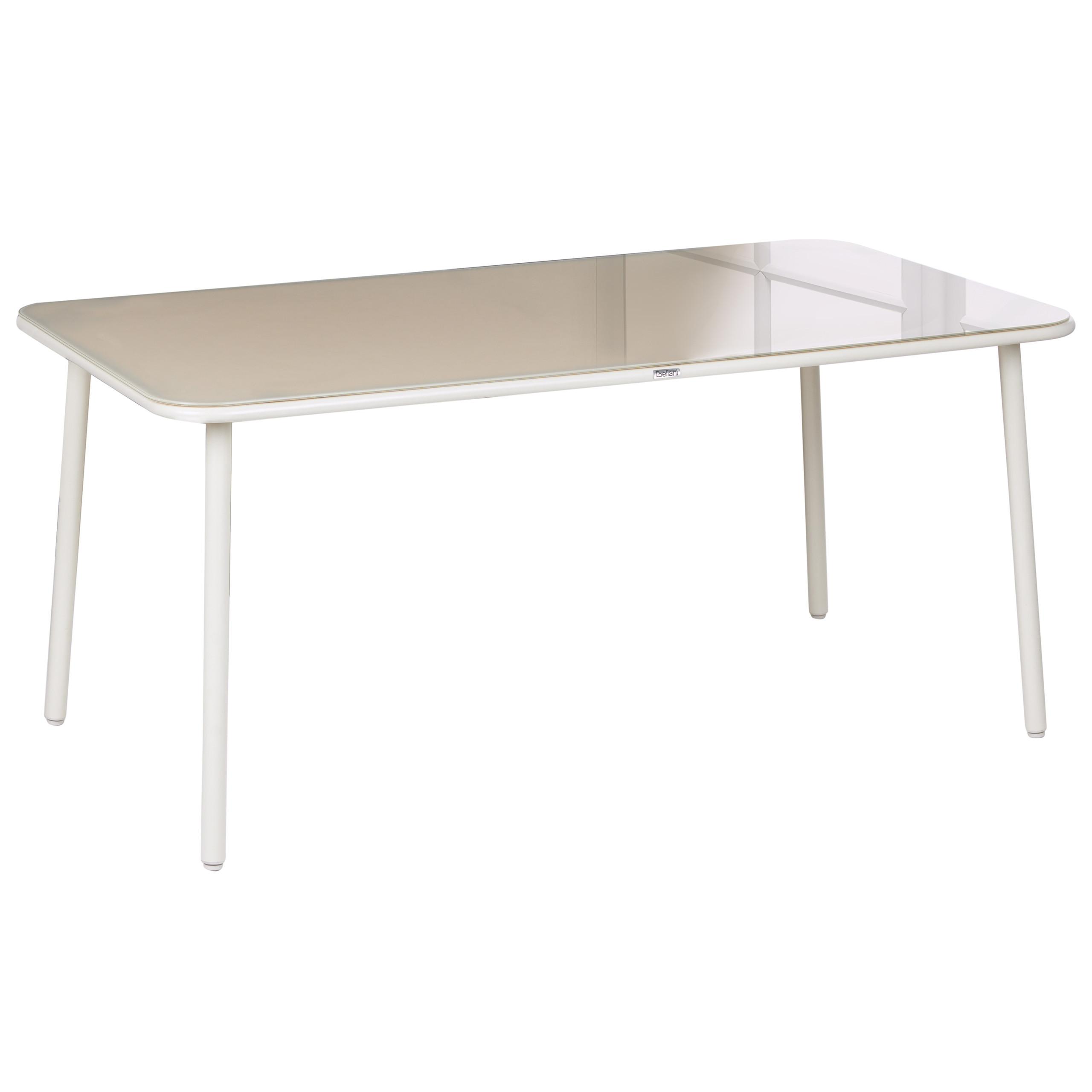 wohnli-moebel-suche-800001909875 Wohnli Möbelsuche - GARTENTISCH 160/90 cm Metall Hellbeige Caravino