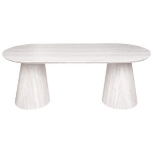 wohnli-moebel-suche-800001909882-1 ESSTISCH Travertinoptik 220/95 cm Luman Holzwerkstoff Beliani Möbel > Tische > Esstische Beige
