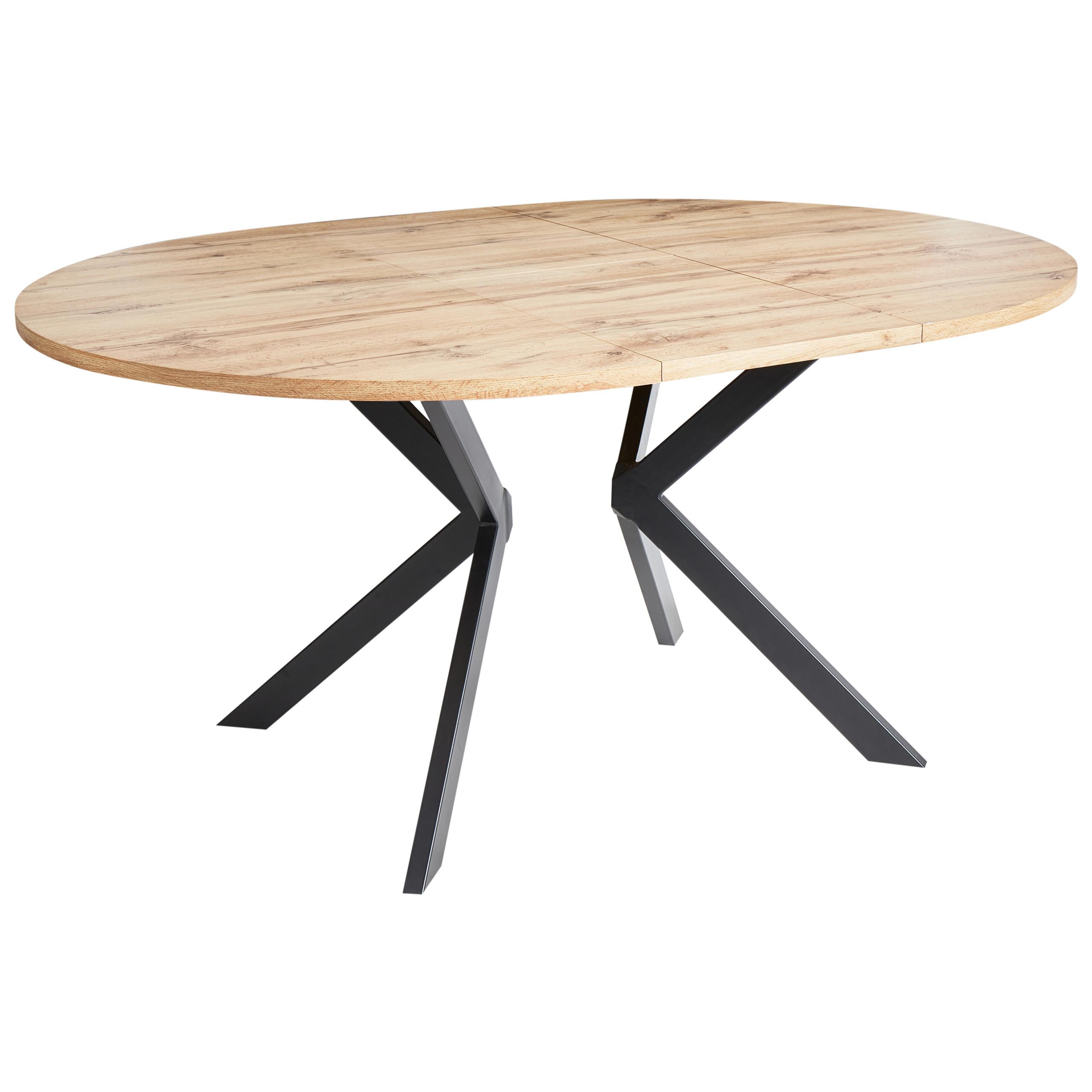 Wohnli Möbelsuche - ESSTISCH ausziehbar Hellbraun 120-160/120 cm Carlea