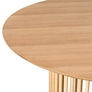 wohnli-moebel-suche-800001909897-1 ESSTISCH Helle Eiche 110/110 cm Boyle Holzwerkstoff Beliani Möbel > Tische > Esstische Braun