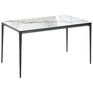 wohnli-moebel-suche-800001909899 Wohnli Möbelsuche - ESSTISCH Weißer Marmor 140/80 cm Glas Jollein
