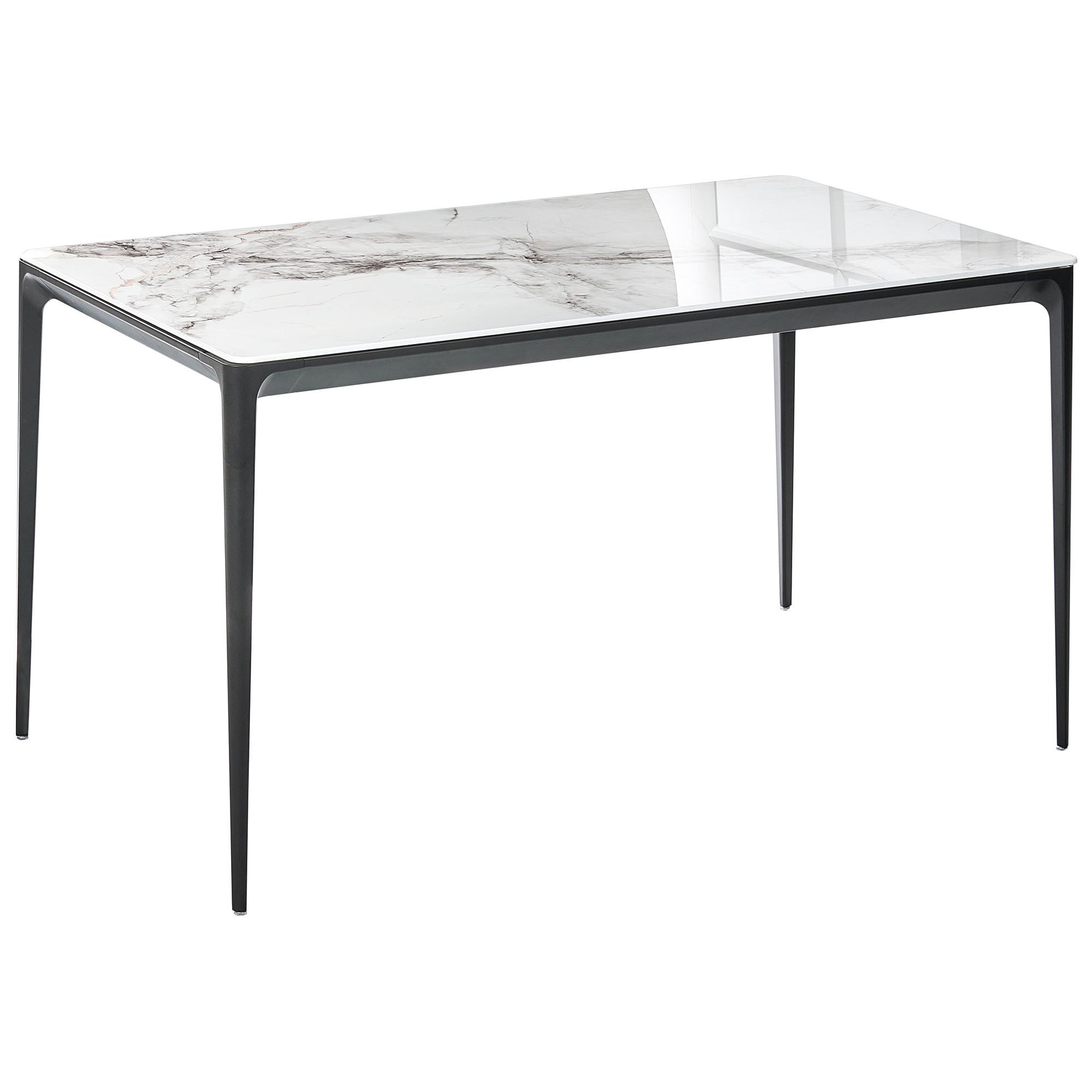 wohnli-moebel-suche-800001909899 Wohnli Möbelsuche - ESSTISCH Weißer Marmor 140/80 cm Glas Jollein