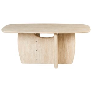 wohnli-moebel-suche-800001909903-1 ESSTISCH Travertinoptik 180/90 cm Travers Holzwerkstoff Beliani Möbel > Tische > Esstische Beige