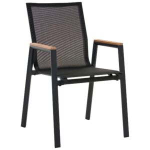 wohnli-moebel-suche-800001910026-1 GARTENMÖBEL-SET 4-Sitzer Schwarz Metall Tiano Kunststoff Beliani Garten & Outdoor > Gartenmöbel > Gartenmöbel-Sets Braun