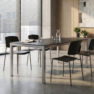wohnli-moebel-suche-800001910031-1 KONFERENZTISCH 90/180 cm Granit Schwarz Grosseto Stein Beliani Möbel > Tische Schwarz