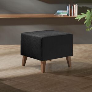 POLSTERHOCKER Oviedo Textil MIRJAN24 Möbel > Sessel > Hocker Schwarz