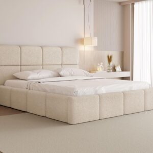 Beige Boucle 180x200 cm