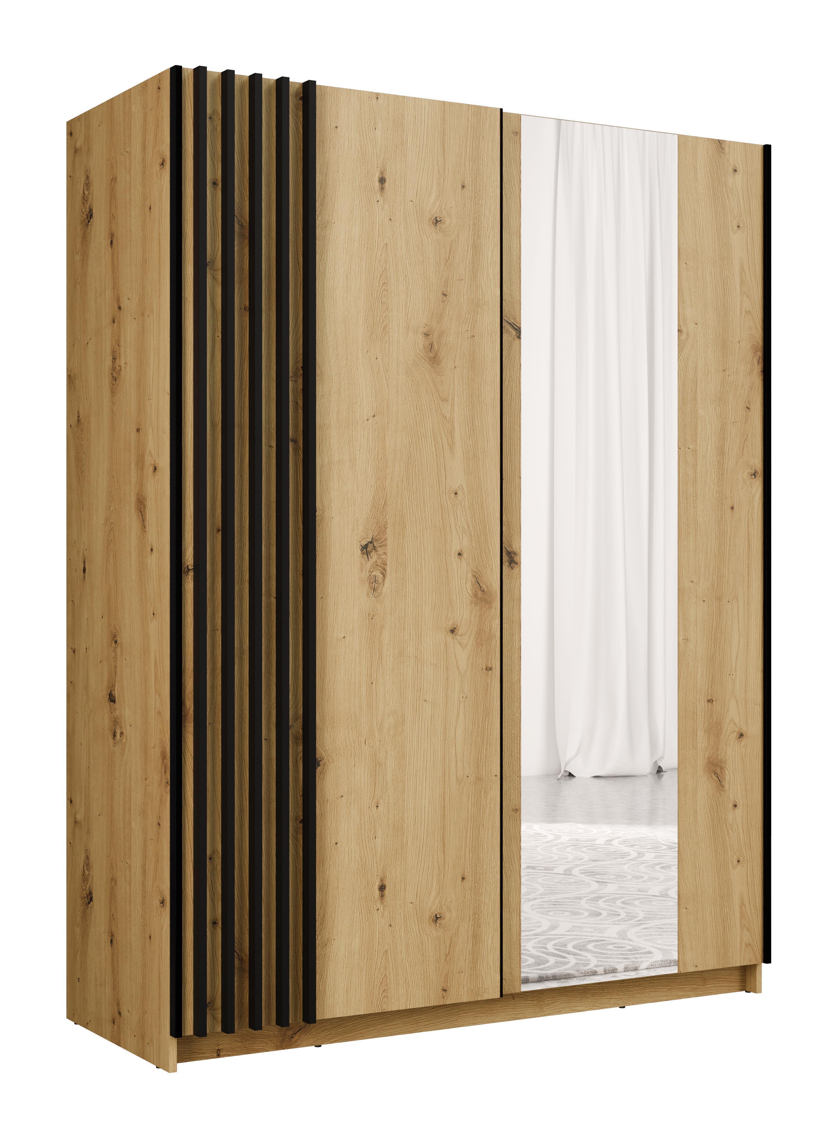 Wohnli Möbelsuche - KLEIDERSCHRANK Beralto Braun 150/198