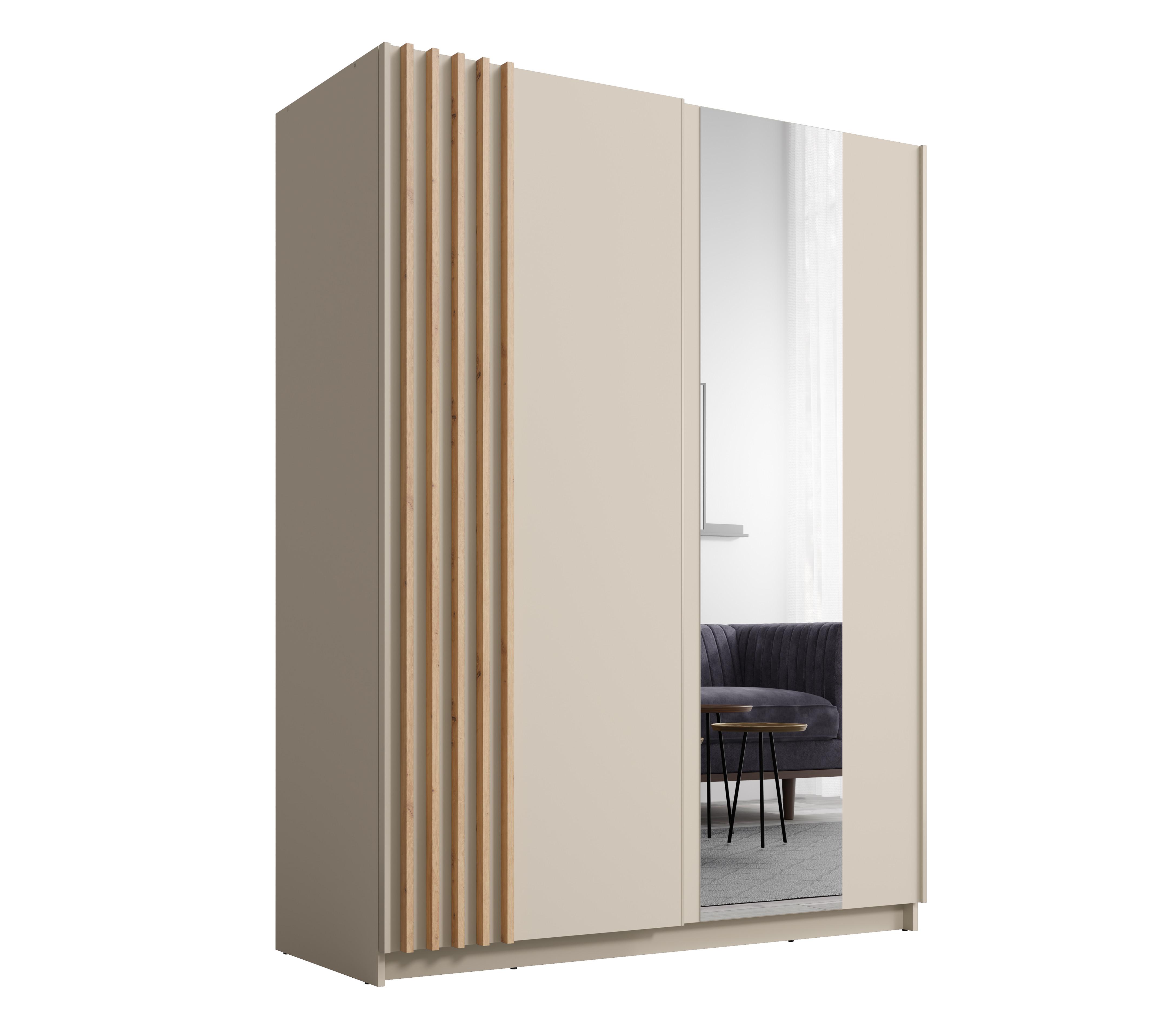 Wohnli Möbelsuche - KLEIDERSCHRANK Beralto Beige 150/198