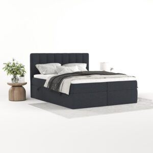 wohnli-moebel-suche-800001932157-1 BOXBETT Bari 140/200 cm Anthrazit im Riva Stoff Textil AltaBeds Möbel > Betten > Boxspringbetten Anthrazit