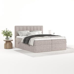 wohnli-moebel-suche-800001932218-1 BOXBETT Bari 140/200 cm Beige im Neve Stoff Textil AltaBeds Möbel > Betten > Boxspringbetten Beige