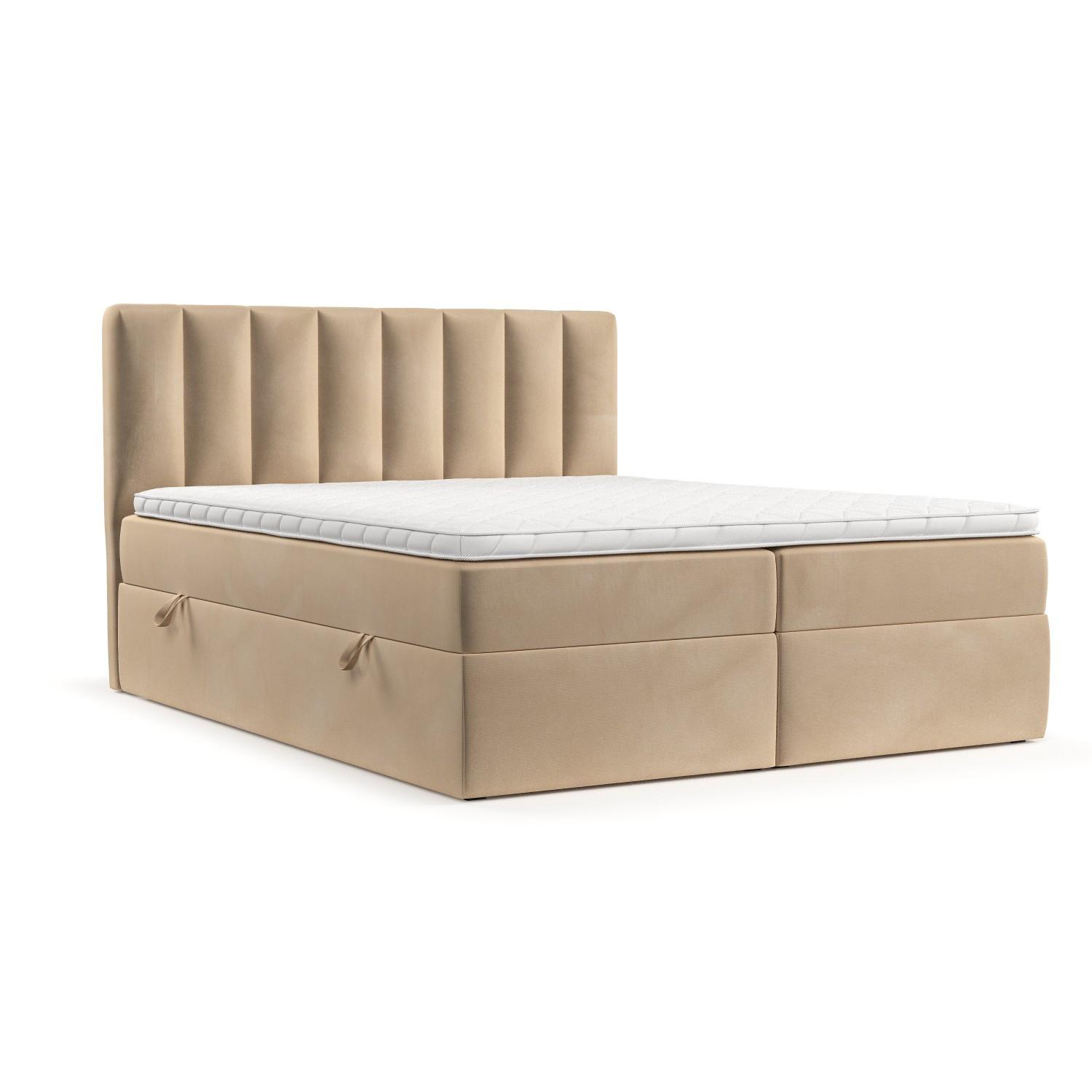 wohnli-moebel-suche-800001933002 Wohnli Möbelsuche - BOXBETT Bari 200/200 cm Beige im Kronos Stoff