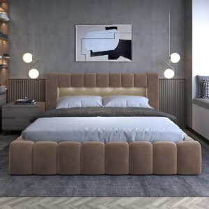 BOXBETT 160/200 Auria Braun Holz Petits-meubles Möbel > Betten > Boxspringbetten Braun