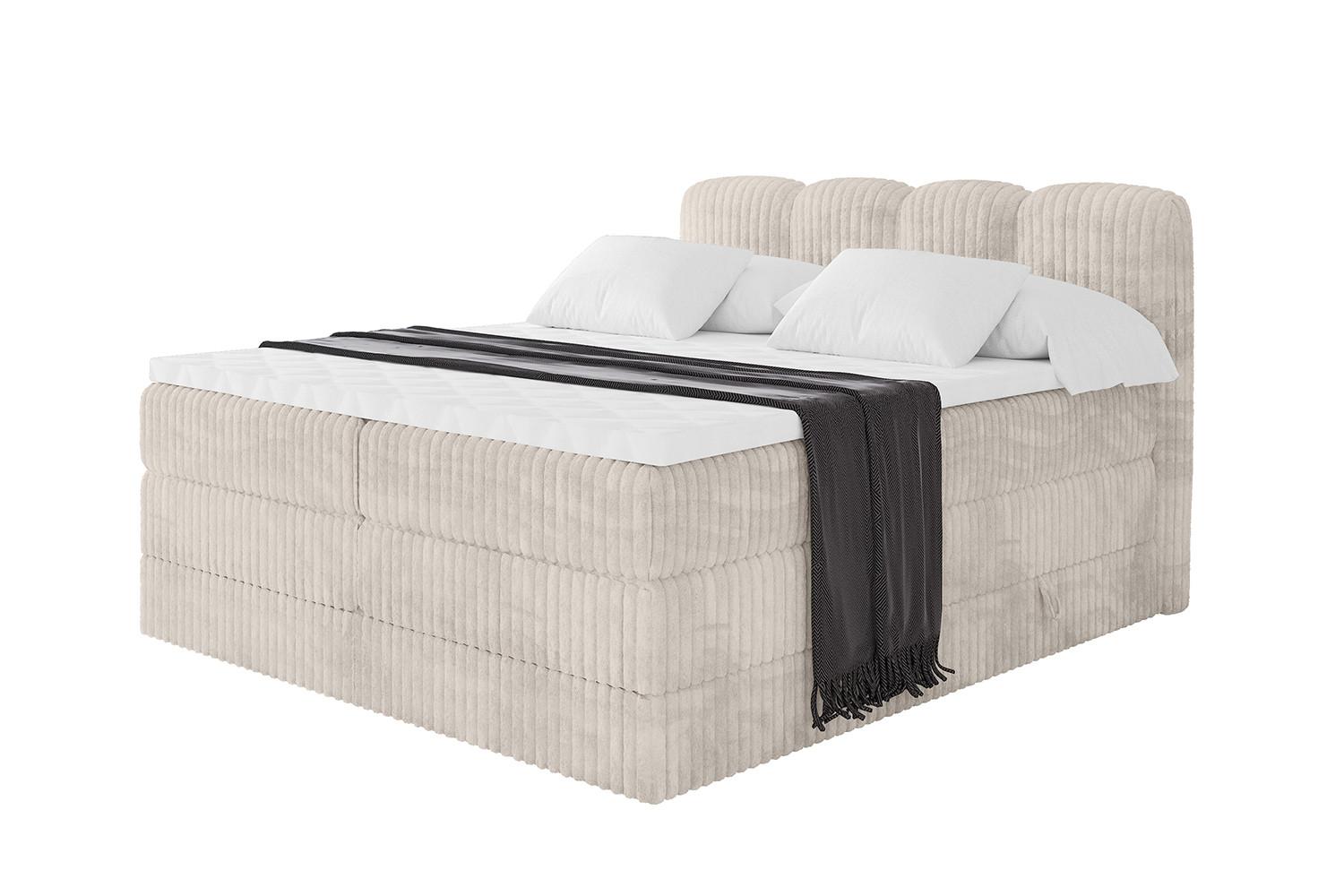 wohnli-moebel-suche-800001935996 Wohnli Möbelsuche - BOXBETT mit Matratze H3|H4 - NINA KING - 200x200 cm - Creme