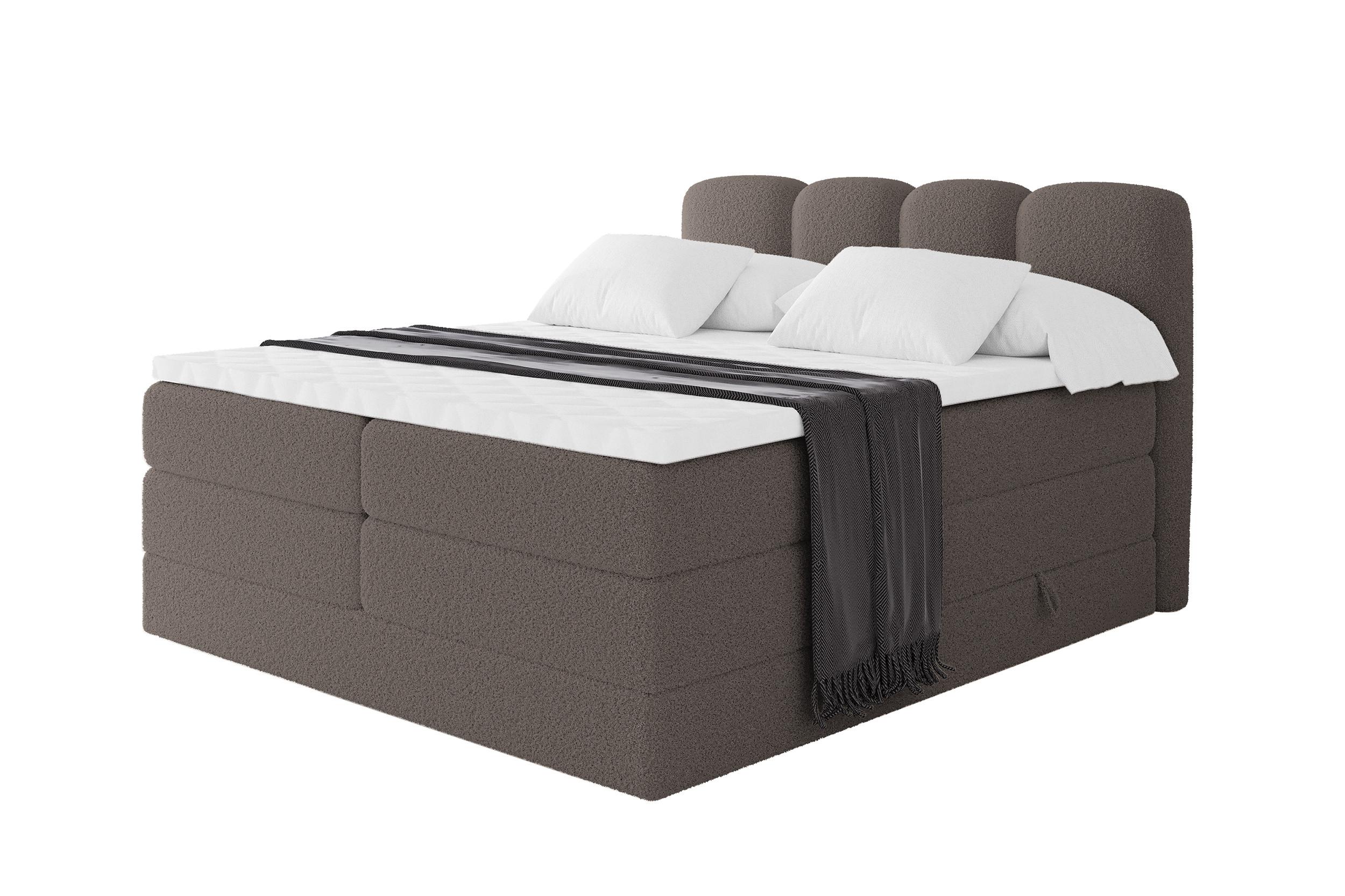 wohnli-moebel-suche-800001936011 Wohnli Möbelsuche - BOXSPRINGBETT mit Matratze H3/H4 - NINA KING - 120x200 cm Braun