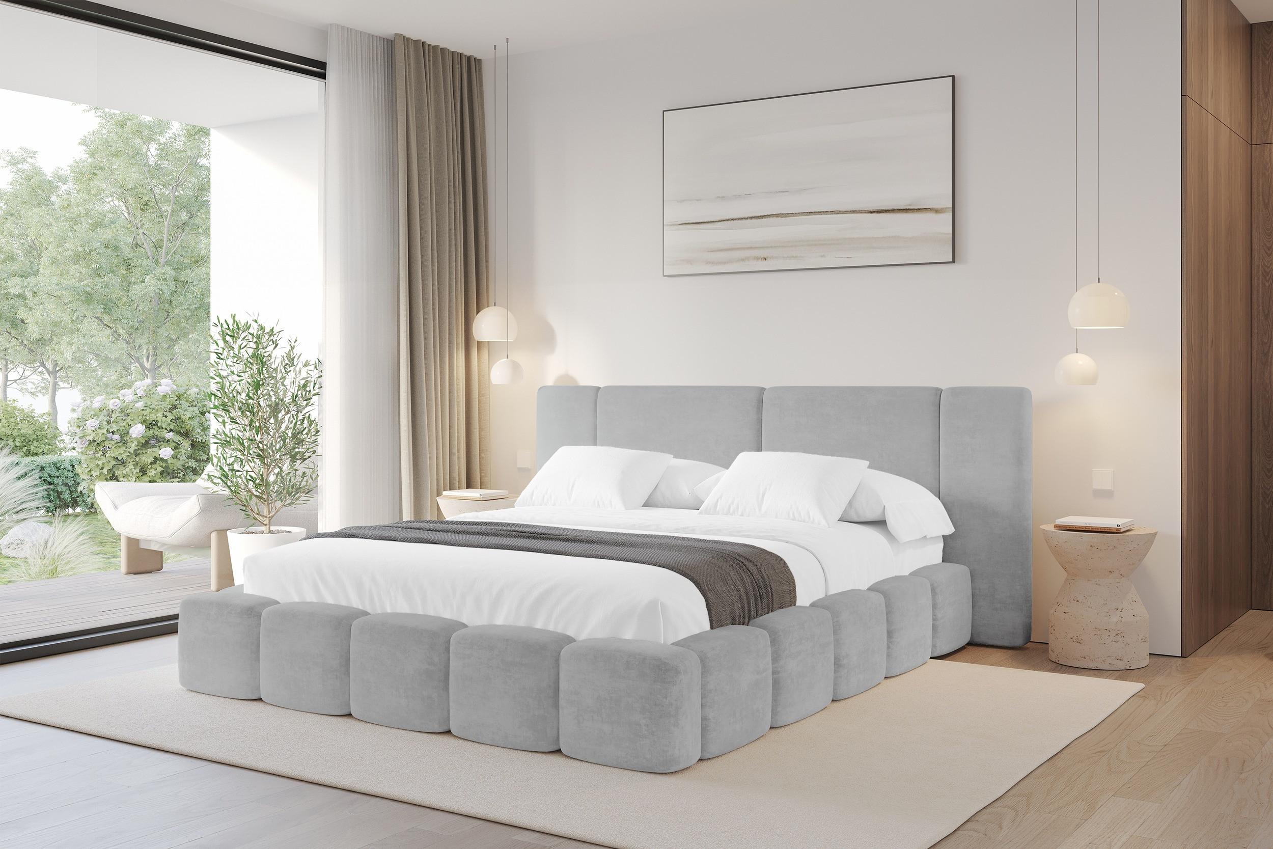 Boxbett ohne Matratze - NILO 140x200 Grau