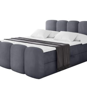 wohnli-moebel-suche-800001940258 Wohnli Möbelsuche - BOXBETT mit Matratze H3 - NINA-Z - 180x200 cm - Dunkelgrau