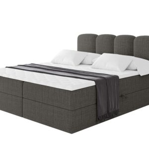 wohnli-moebel-suche-800001940389 Wohnli Möbelsuche - BOXBETT mit Matratze H4 - NINA - 200x200 cm - Grau