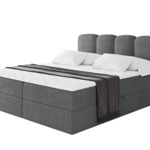 wohnli-moebel-suche-800001940473 Wohnli Möbelsuche - BOXBETT mit Matratze H3 - NINA - 120x200 cm - Dunkelgrau