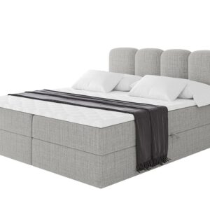 wohnli-moebel-suche-800001940728 Wohnli Möbelsuche - BOXBETT mit Matratze H3 - NINA - 200x200 cm - Hellgrau