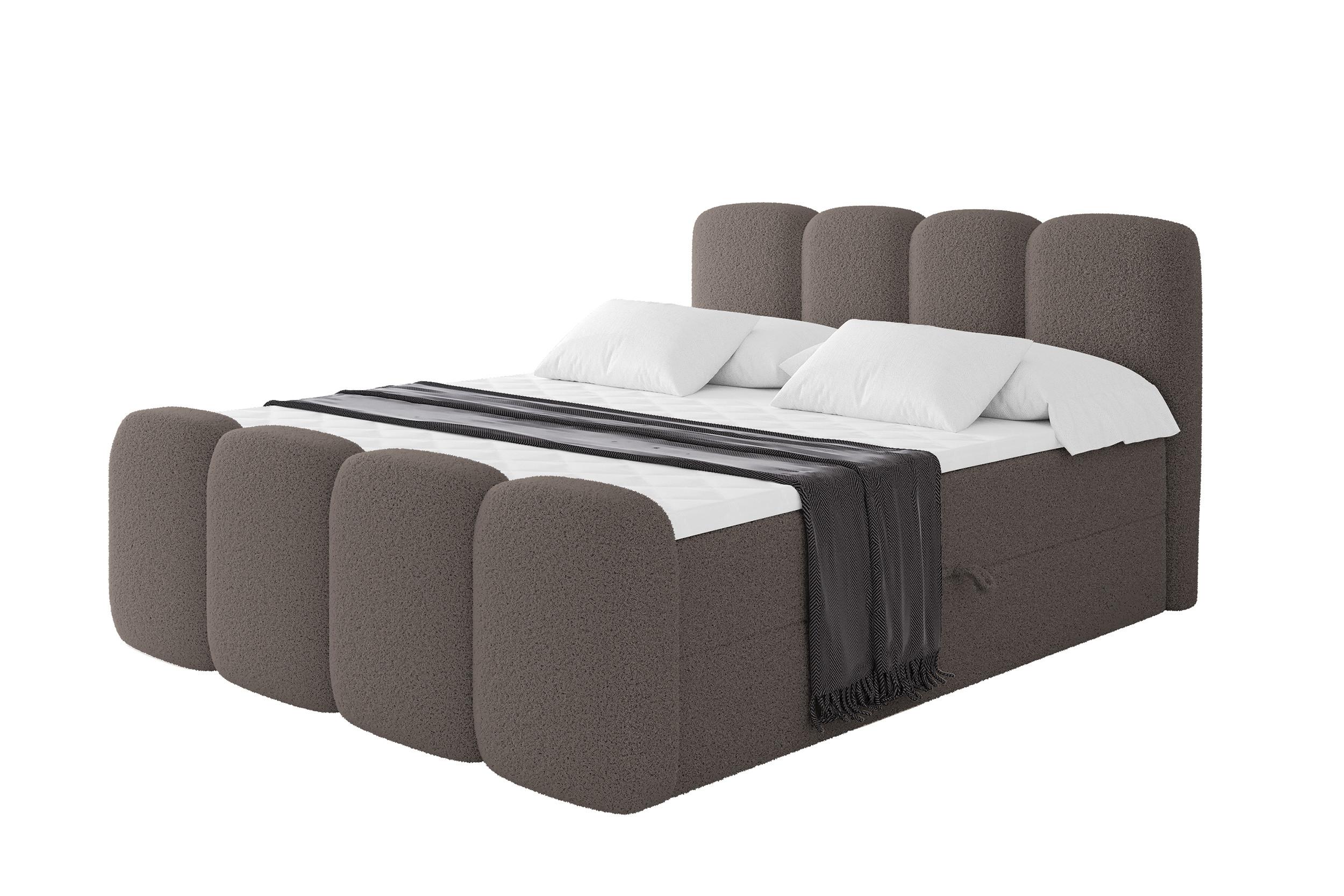 wohnli-moebel-suche-800001941096 Wohnli Möbelsuche - BOXBETT mit Matratze H4 - NINA-Z - 200x200 cm Braun