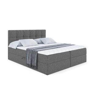 wohnli-moebel-suche-800001951416 Wohnli Möbelsuche - BOXBETT mit Matratze H4 und Lattenrost - MARCE - 120x200 - H4 - Grau