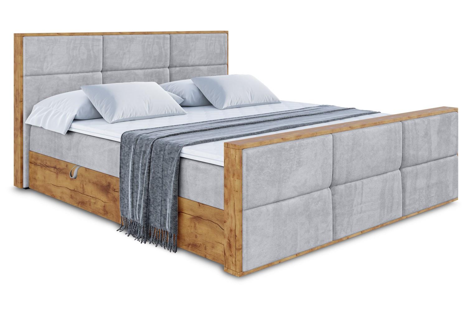wohnli-moebel-suche-800001951444 Wohnli Möbelsuche - BOXBETT mit Matratze H4 und Lattenrost - LOLLI1-Z - 200x200 - Grau Monolith