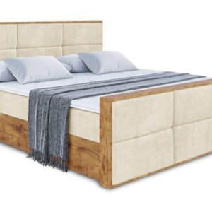 Wohnli Möbelsuche - BOXBETT mit Matratze H4 und Lattenrost - LOLLI1-Z - 120x200 - Beige Monolith