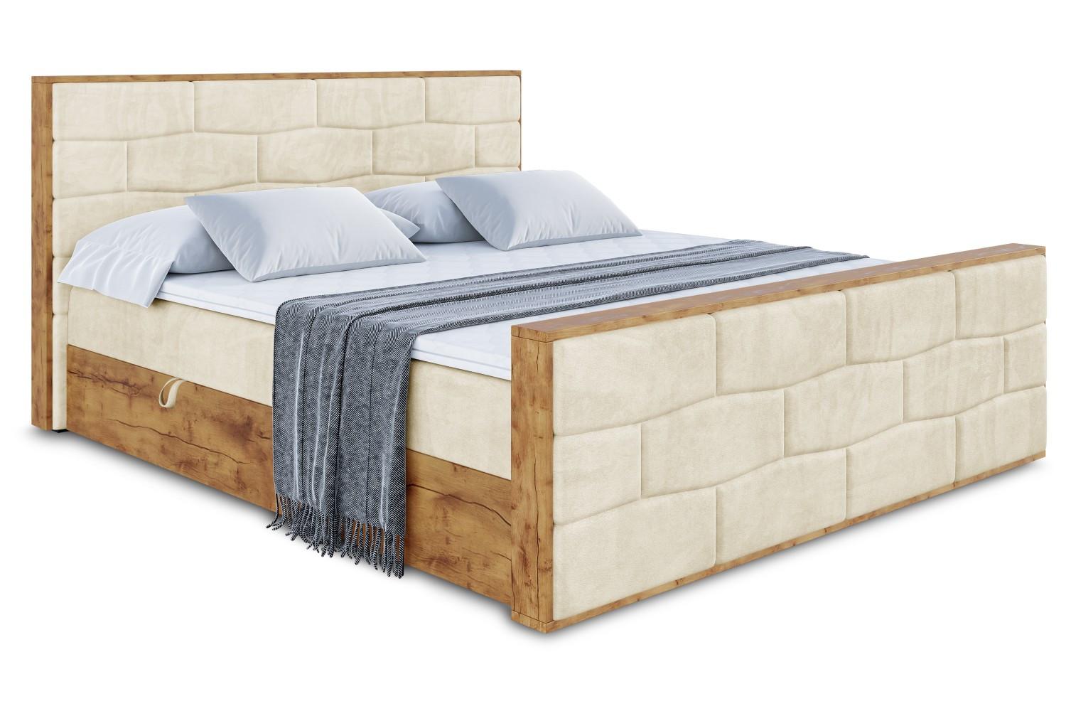 Wohnli Möbelsuche - BOXBETT mit Matratze H4 und Lattenrost - LOLLI8-Z - 120x200 - Beige Monolith