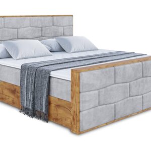 Wohnli Möbelsuche - BOXBETT mit Matratze H4 und Lattenrost - LOLLI8-Z - 120x200 - Grau Monolith
