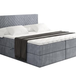 wohnli-moebel-suche-800001952575 Wohnli Möbelsuche - BOXBETT mit Matratze H4 und Lattenrost - VEXA - 200x200 - Grau Casablanca