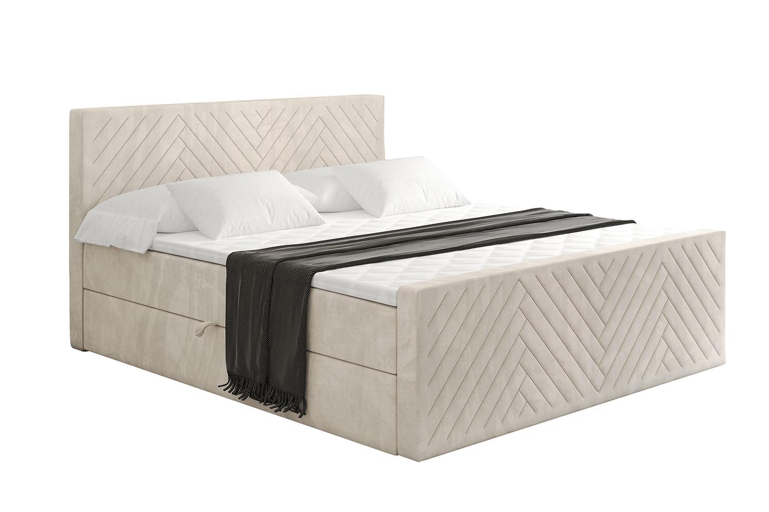 wohnli-moebel-suche-800001953123 Wohnli Möbelsuche - BOXBETT mit Matratze H4 und Lattenrost - VEXA-Z - 120x200 - Beige Casablanca