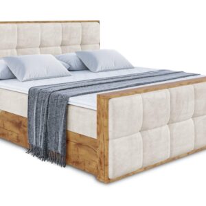 wohnli-moebel-suche-800001953485 Wohnli Möbelsuche - BOXBETT mit Matratze H4 und Lattenrost - LOLLI7-Z - 200x200 - Beige Casablanca