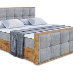 wohnli-moebel-suche-800001953535 Wohnli Möbelsuche - BOXBETT mit Matratze H4 und Lattenrost - LOLLI7-Z - 200x200 - Grau Casablanca
