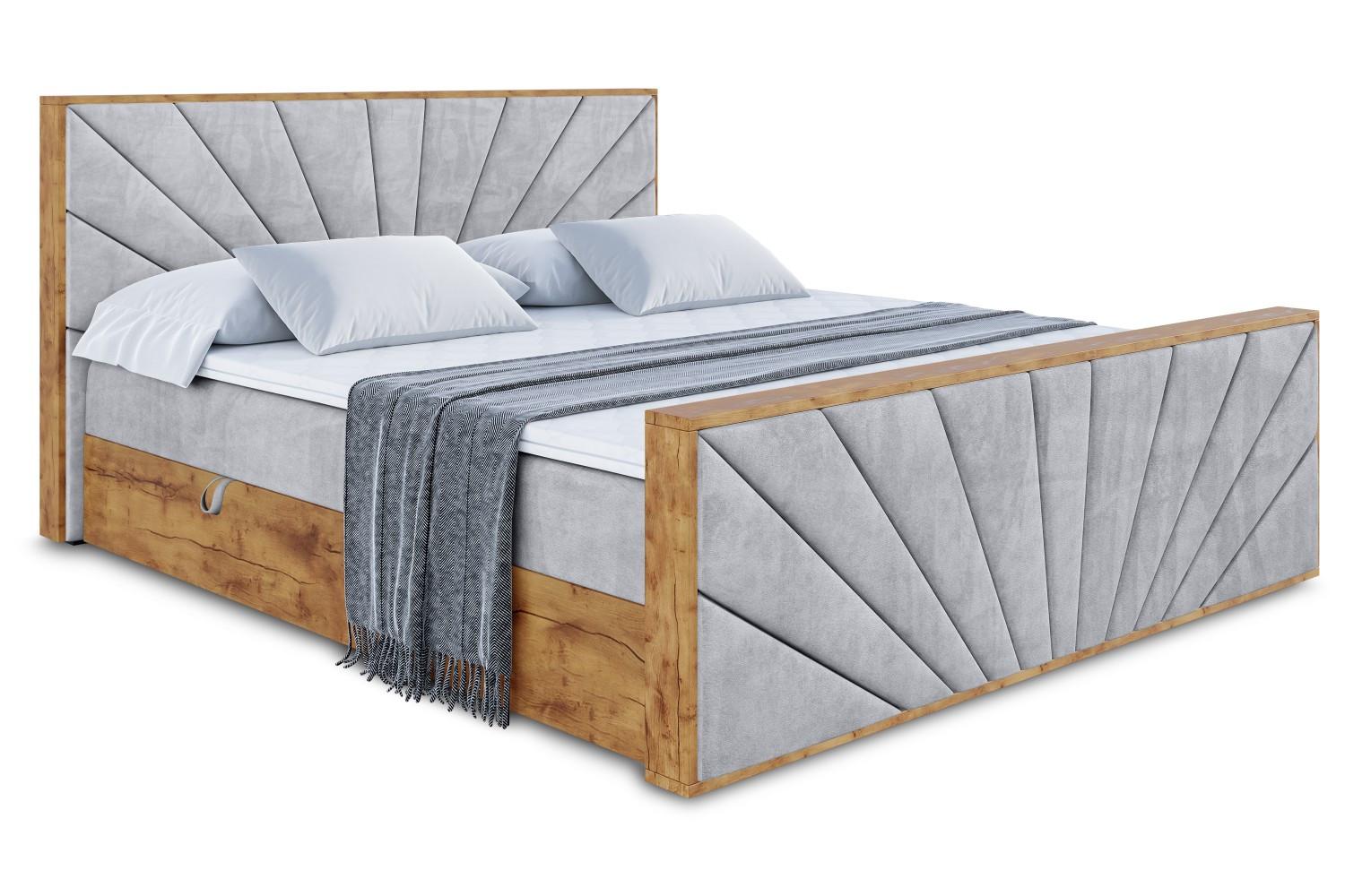 wohnli-moebel-suche-800001954190 Wohnli Möbelsuche - BOXBETT mit Matratze H4 und Lattenrost - LOLLI6-Z - 200x200 - Grau Monolith