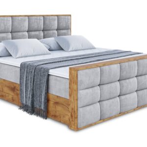 Wohnli Möbelsuche - BOXBETT mit Matratze H4 und Lattenrost - LOLLI2-Z - 180x200 - Grau Monolith