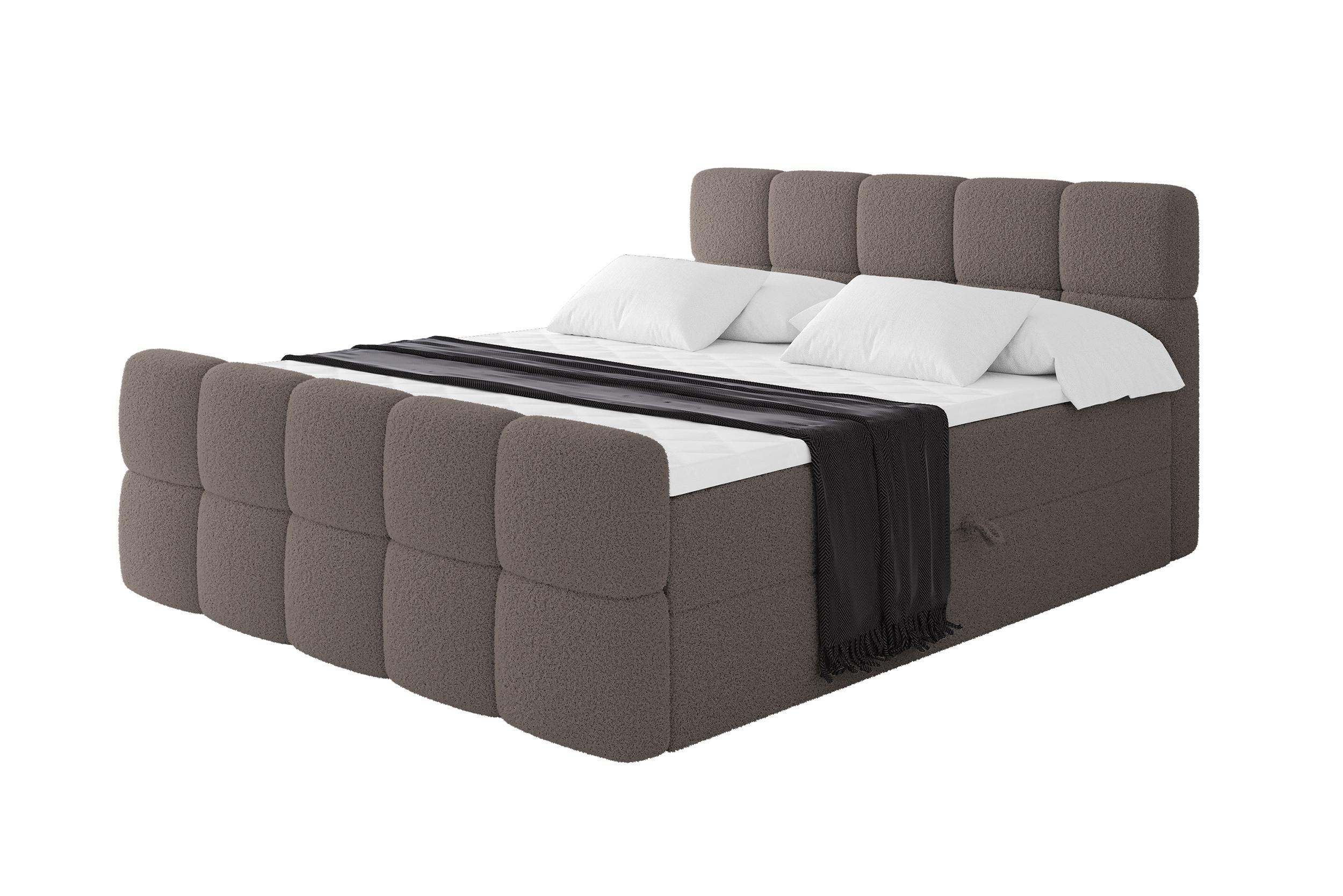 wohnli-moebel-suche-800001954949 Wohnli Möbelsuche - BOXBETT mit Matratze H4 - FAMA-Z - 200x200 cm Braun Quelle