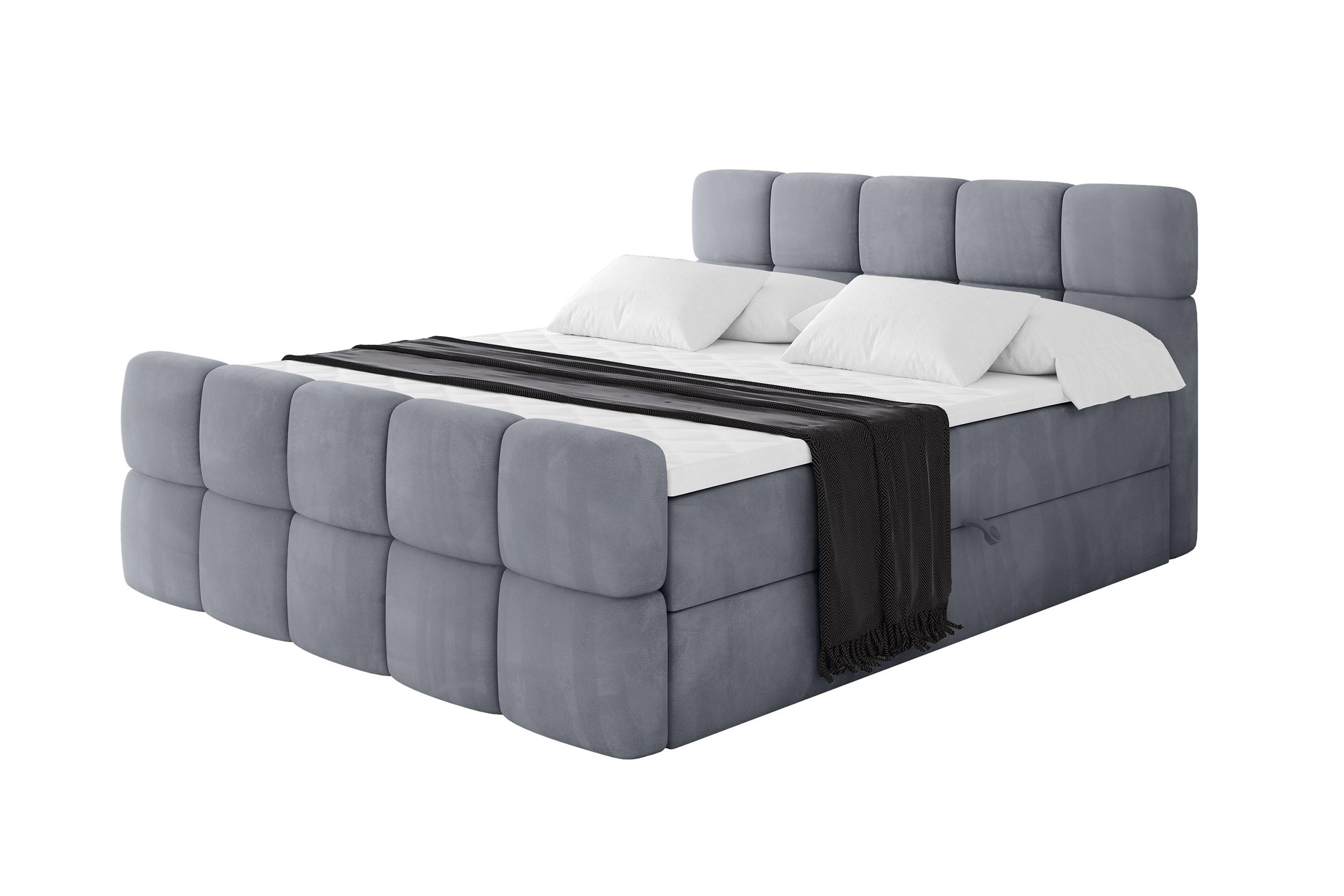 wohnli-moebel-suche-800001955090 Wohnli Möbelsuche - BOXBETT mit Matratze H4 - FAMA-Z - 160x200 cm Grau Casablanca