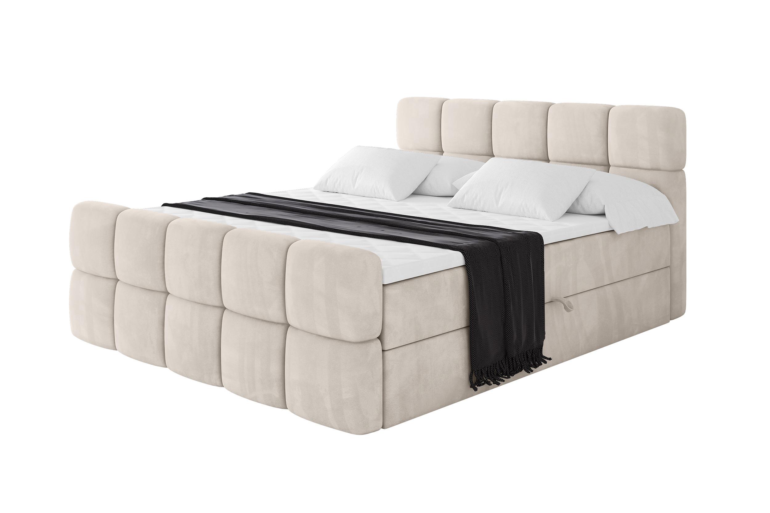 wohnli-moebel-suche-800001955146 Wohnli Möbelsuche - BOXBETT mit Matratze H4 - FAMA-Z - 200x200 cm Beige Casablanca