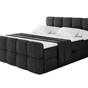 wohnli-moebel-suche-800001955215 Wohnli Möbelsuche - BOXBETT mit Matratze H3 - FAMA-Z - 180x200 cm Schwarz Casablanca