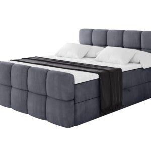 wohnli-moebel-suche-800001955246 Wohnli Möbelsuche - BOXBETT mit Matratze H3 - FAMA-Z - 180x200 cm Dunkelgrau Casablanca