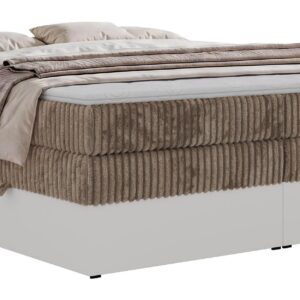wohnli-moebel-suche-800001965692 Wohnli Möbelsuche - BOXSPRINGBETT TRAVIT ZERO KING 140/200 - Braun Cord - Topper Visco - H4