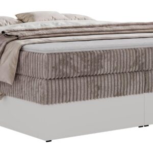wohnli-moebel-suche-800001965714 Wohnli Möbelsuche - BOXSPRINGBETT TRAVIT ZERO KING 140/200 - Hellbraun Cord - Topper Visco - H4