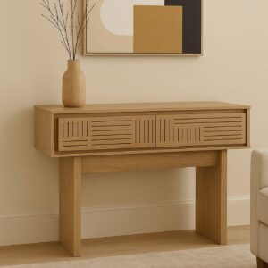 wohnli-moebel-suche-800001982069-1 KONSOLENTISCH eckig Beige Holz MCW Möbel > Kommoden & Schubladenschränke > Konsolentische Beige