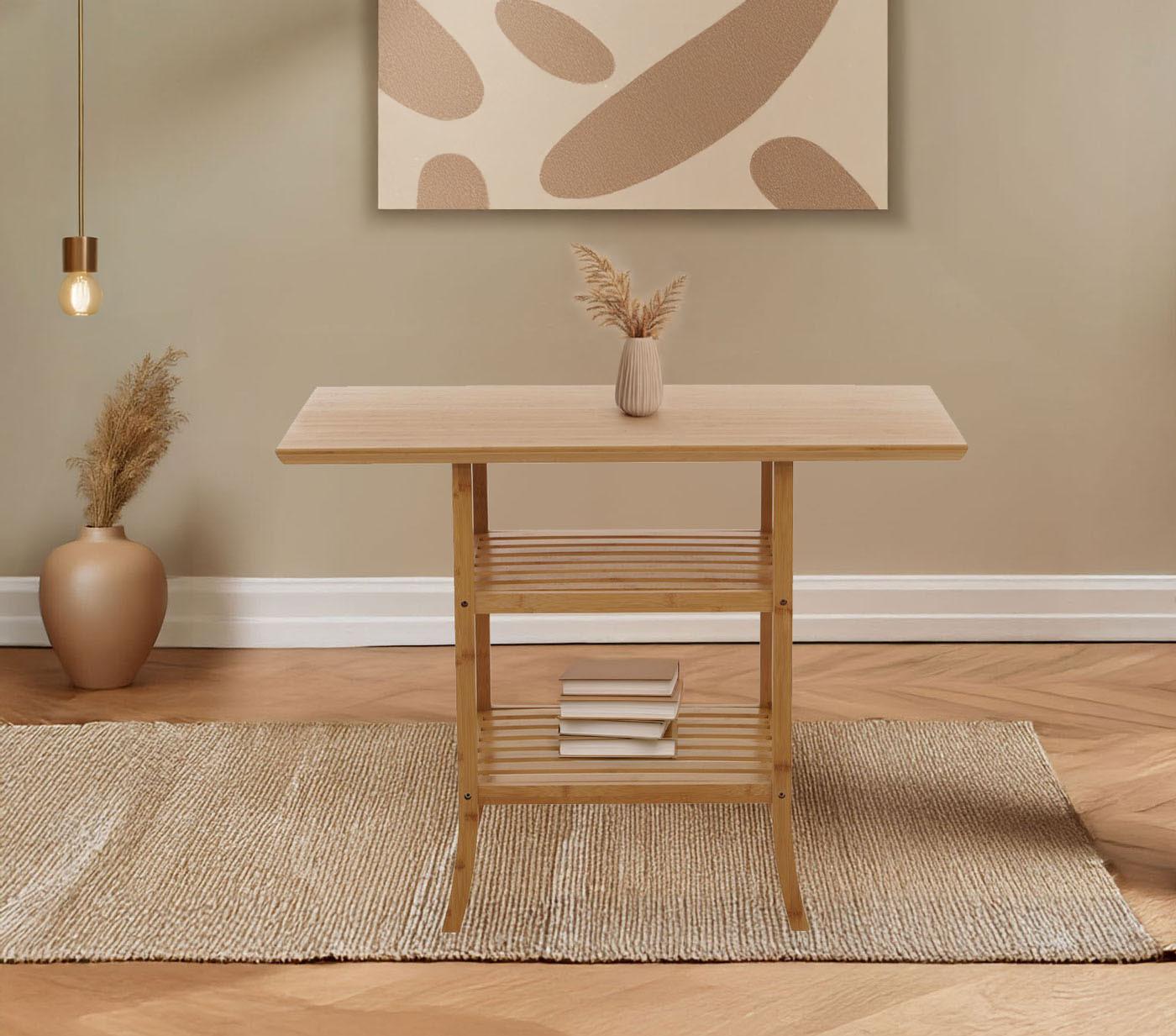 TISCH Braun Holz MCW Möbel > Tische > Beistelltische Braun