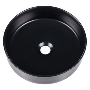 wohnli-moebel-suche-800001983076-1 AUFSATZWASCHBECKEN Schwarz 40 cm Keramik Tebar Keramik Beliani Möbel > Schränke > Badezimmerschränke Schwarz