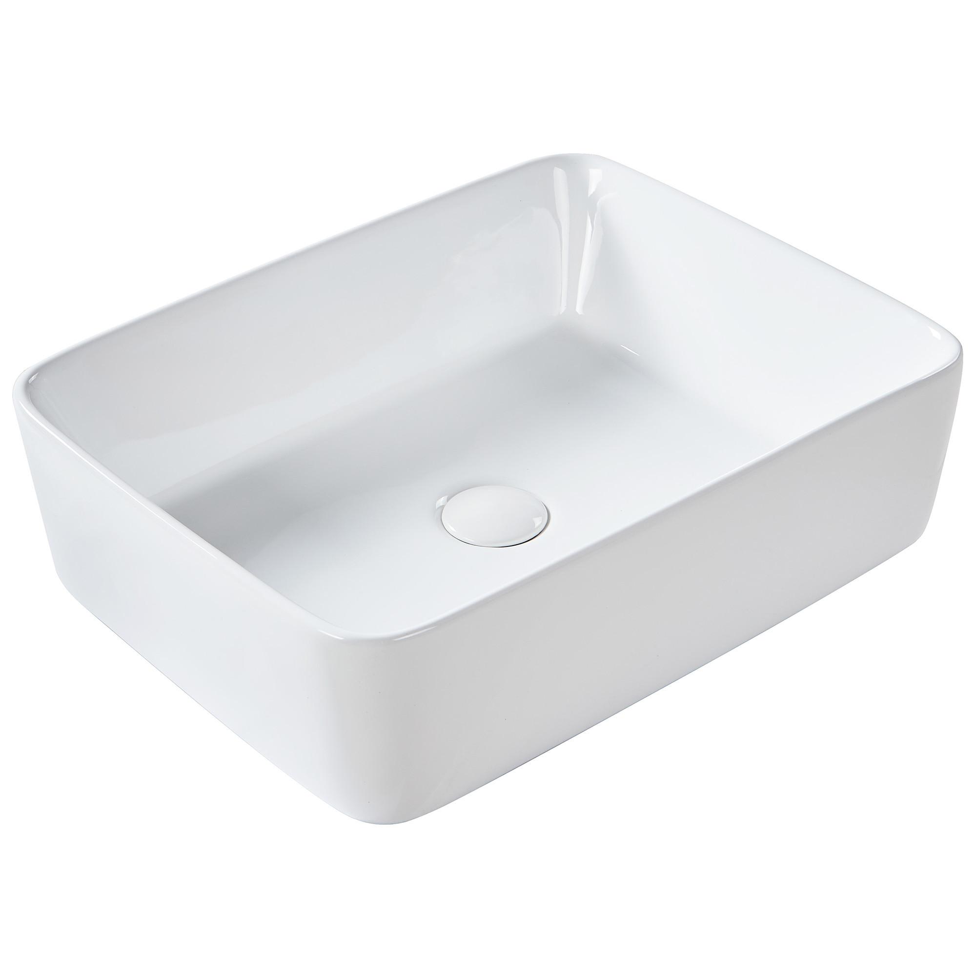 wohnli-moebel-suche-800001983090 Wohnli Möbelsuche - AUFSATZWASCHBECKEN Weiß 49/38 cm Keramik Travesia