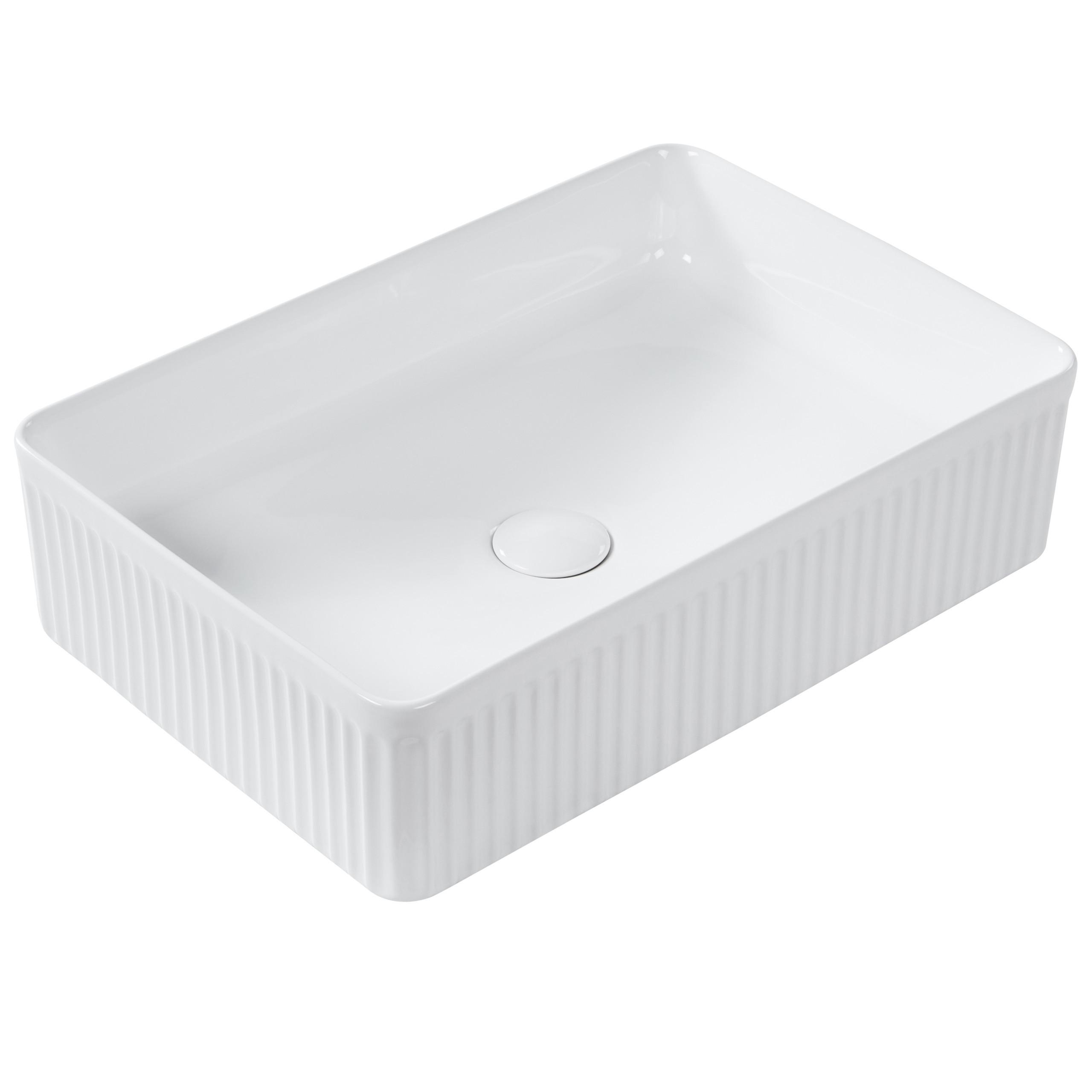 wohnli-moebel-suche-800001983097 Wohnli Möbelsuche - AUFSATZWASCHBECKEN Weiß 50/34 cm Keramik Geldo