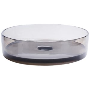 wohnli-moebel-suche-800001983102-1 AUFSATZWASCHBECKEN Schwarz 36 cm Mineralwerkstoff Tolosa Keramik Beliani Möbel > Schränke > Badezimmerschränke Schwarz
