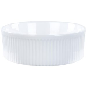 wohnli-moebel-suche-800001983113-1 AUFSATZWASCHBECKEN Weiß 37 cm Keramik Geldo Keramik Beliani Möbel > Schränke > Badezimmerschränke Weiß